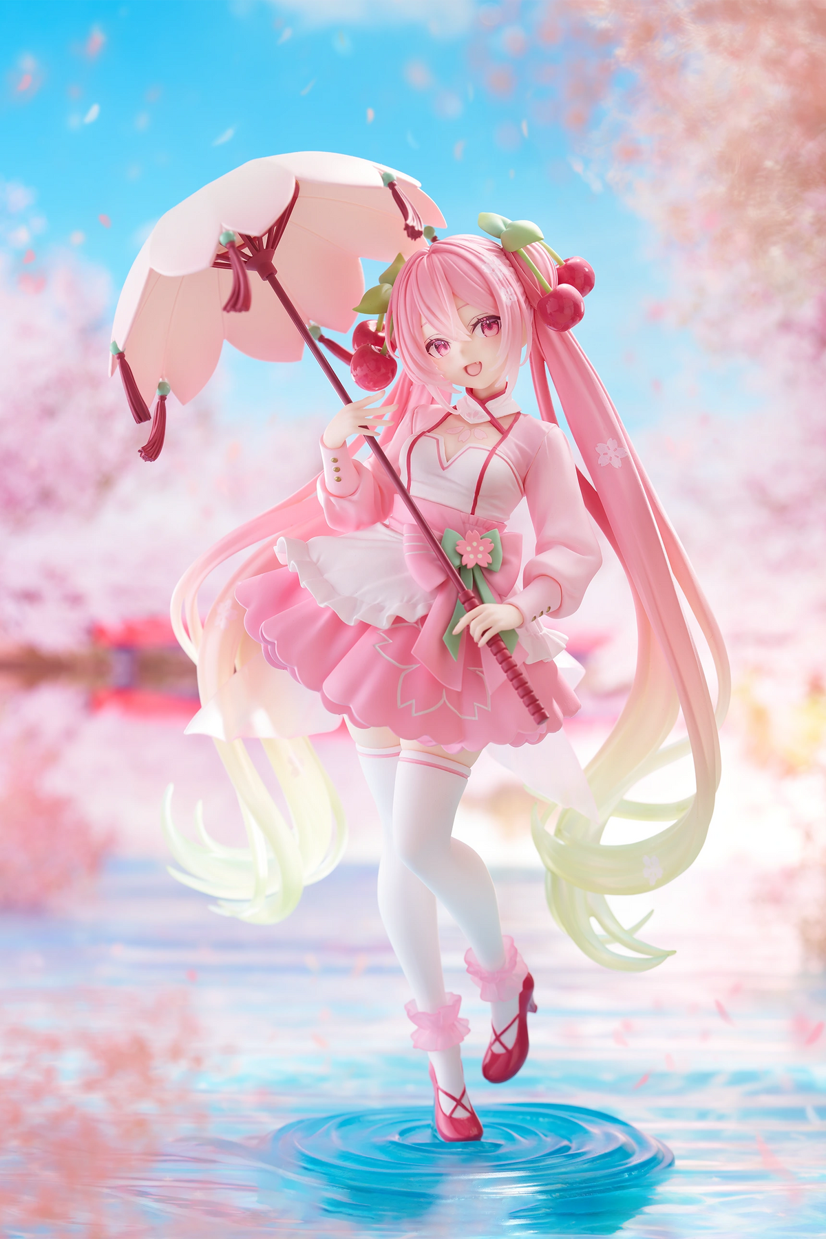 Hatsune Miku AMP+ Figure - Sakura Dress Ver.