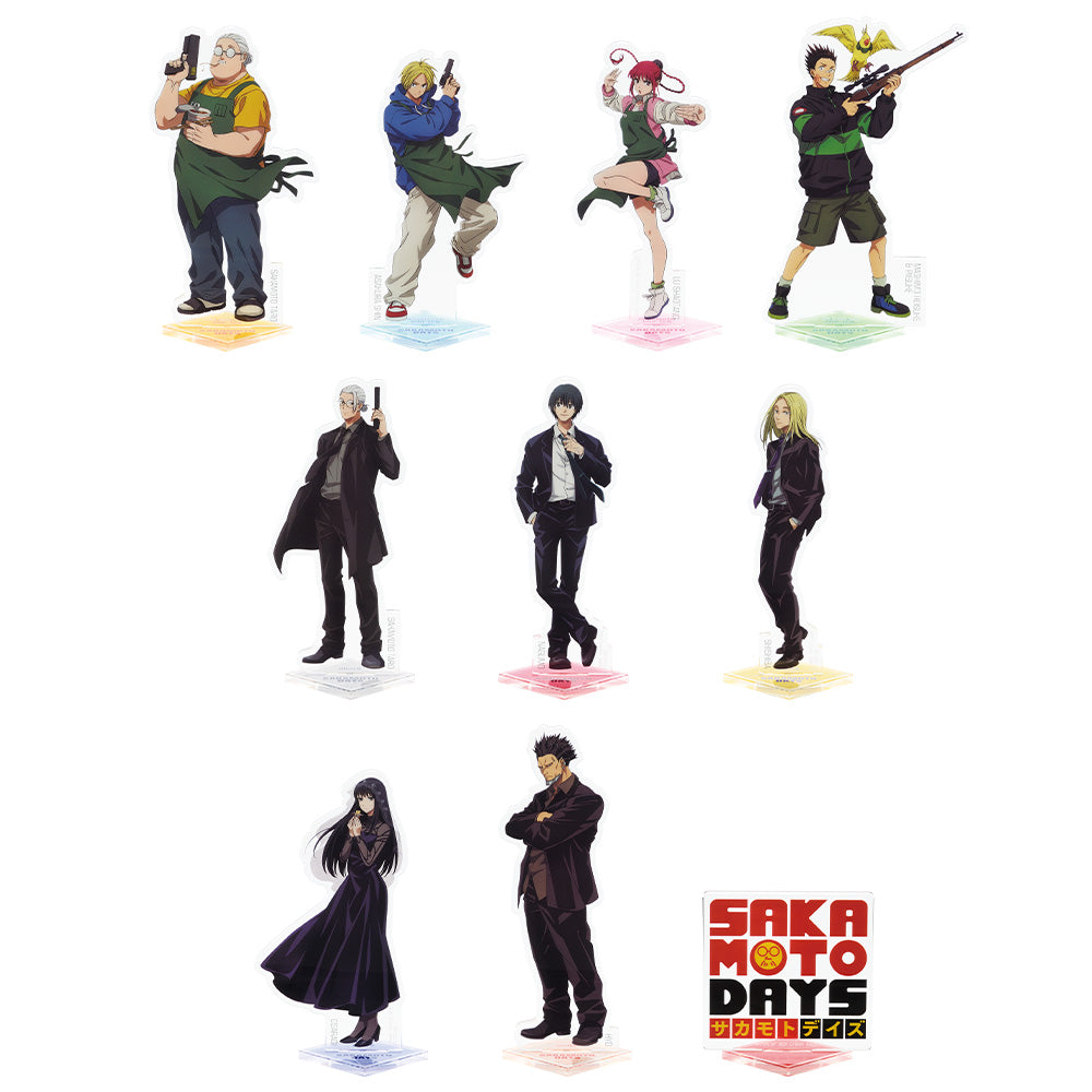 Ichiban Kuji Sakamoto Days Vol.1 - F Prize Acrylic Stand Complete Set of 10 Types