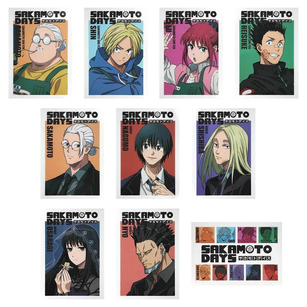 Ichiban Kuji Sakamoto Days Vol.1 - G Prize Clear Poster Complete Set of 10 Types