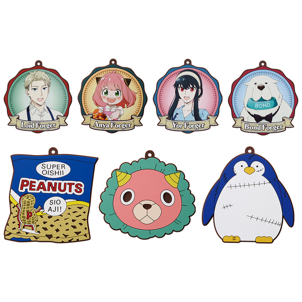 Ichiban Kuji Spy X Family - Care For Another ? - G Prize - Rubber Coaster Complete Set 7 Types