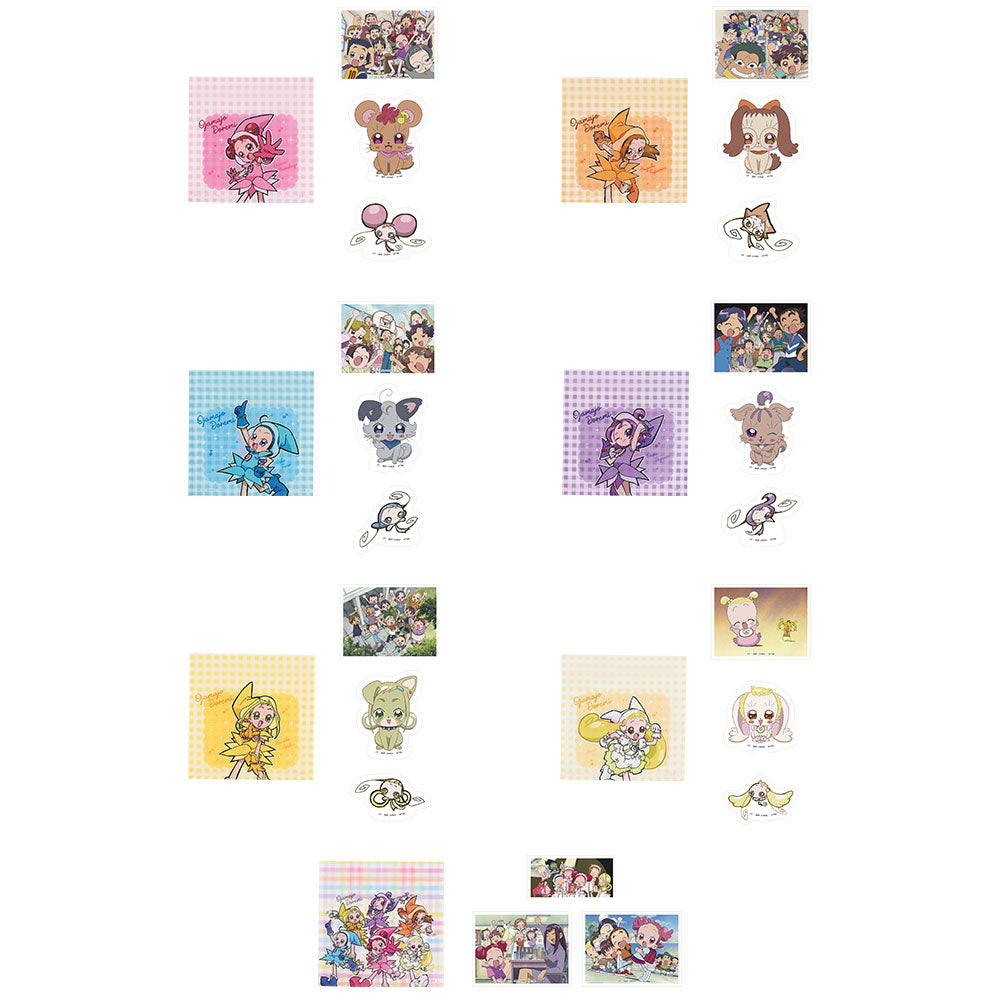 Ichiban Kuji Magical Doremi Sweet Magical Surprise - G Prize Sticker Set with Zipper Bag Complete Set of 7 Types
