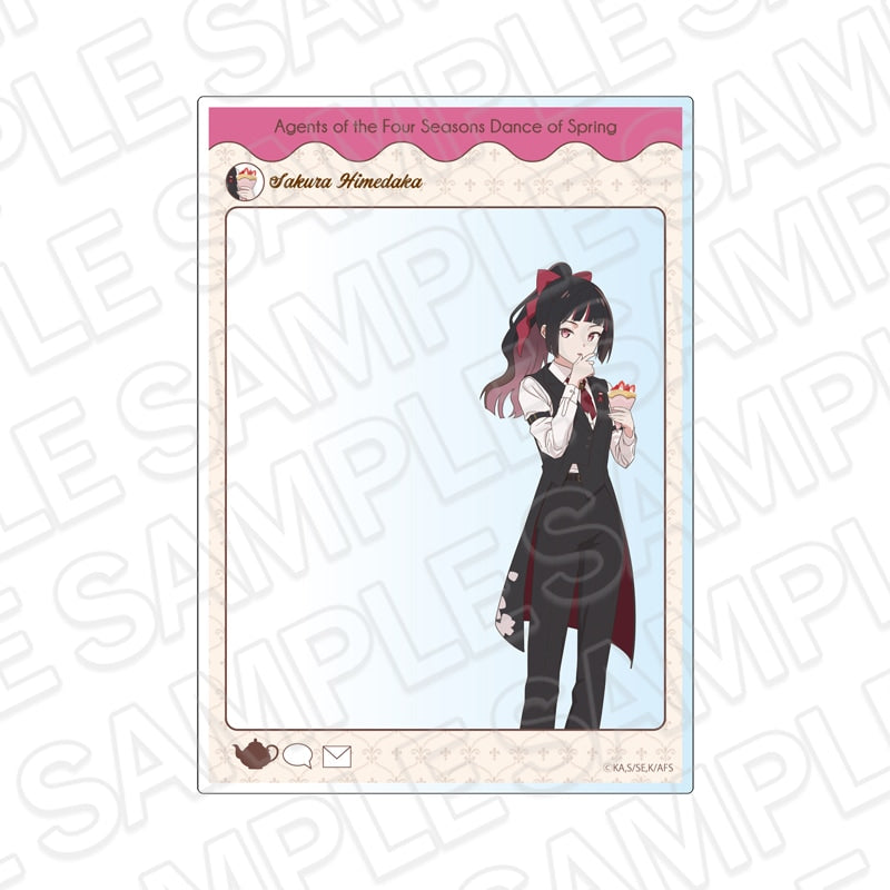 Agent of the Four Seasons Cafe ver. Sakura Himedaka SNS-style acrylic frame
