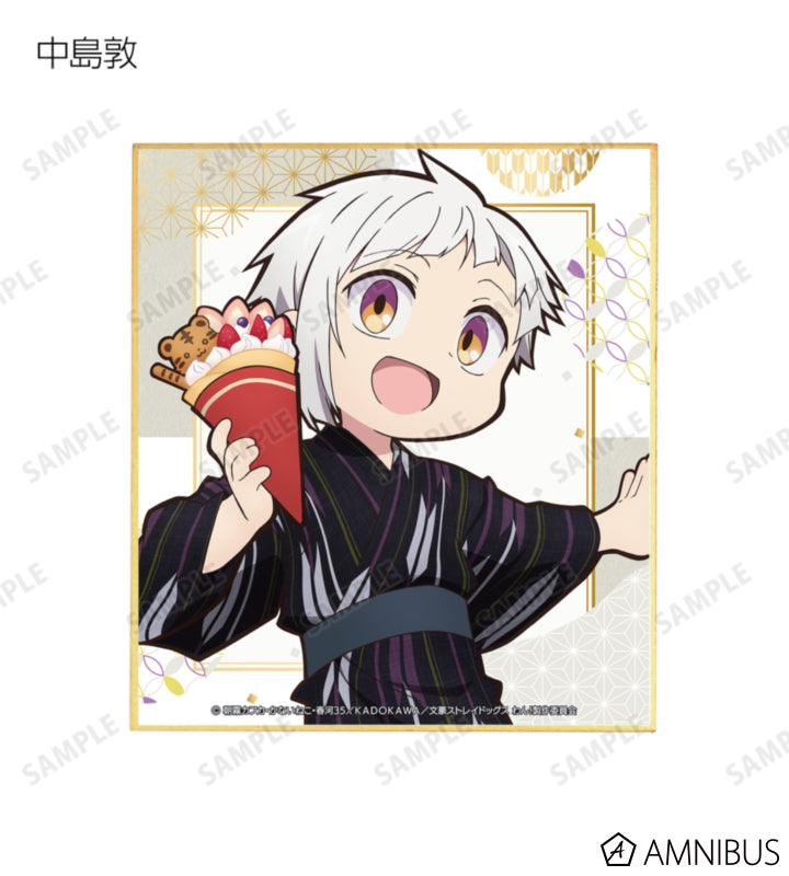 Yukata Food Walk Ver. Mini Shikishi - official image 2