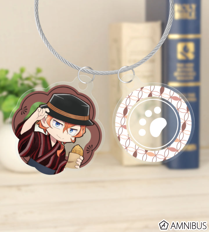 Yukata Food Walk Ver. Double Wire Acrylic Keychain - Chuya Nakahara - official image 4