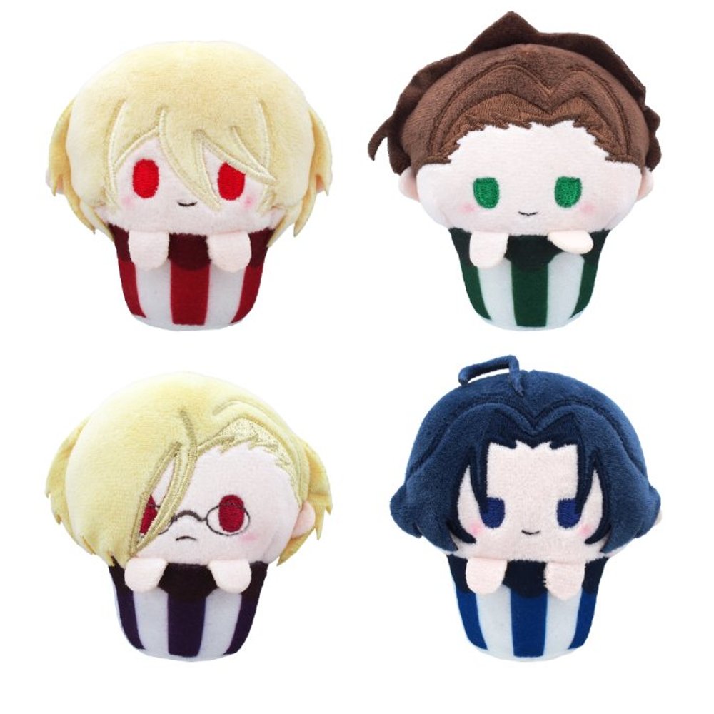 Moriarty the Patriot - complete set of 4 cupcake plush