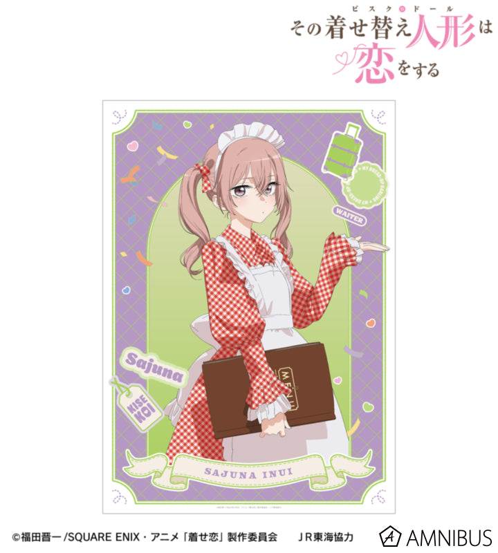 My Dress-Up Darling x Oshi Tabi / JR Tokai - Sajuna Inui - Waiter Style Ver. A3 Matte Poster - official product image 1