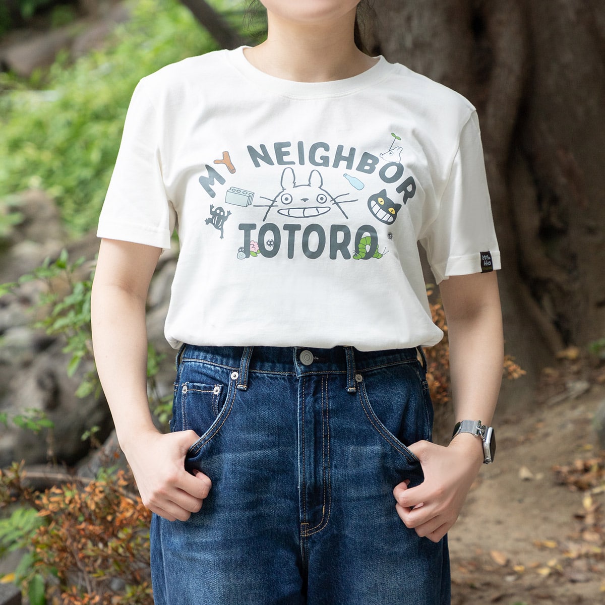 My Neighbor Totoro Totoro Smile T-Shirt - Off-White - official view 1