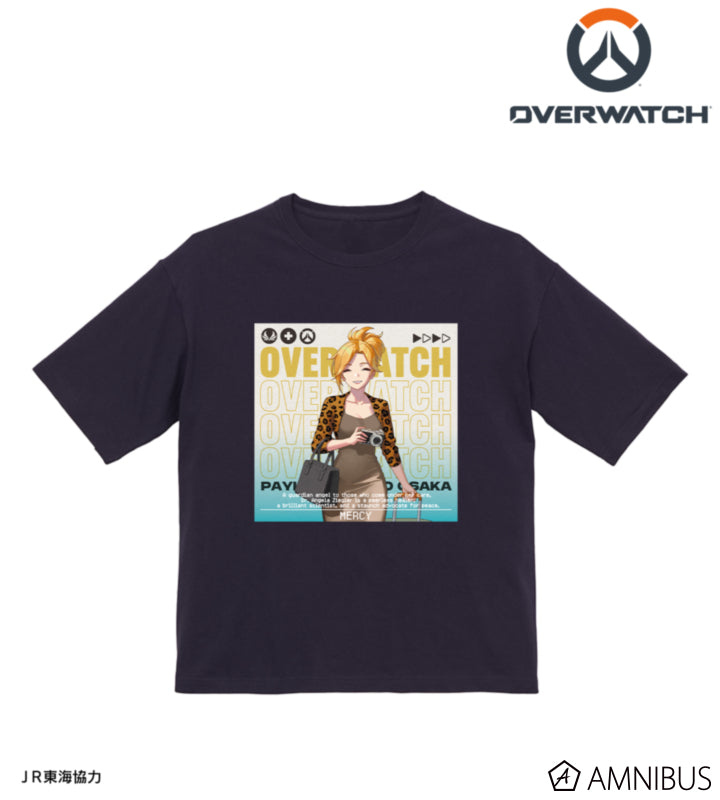 Overwatch 2 Mercy Travel Ver. BIG Silhouette T-Shirt - official product view 1