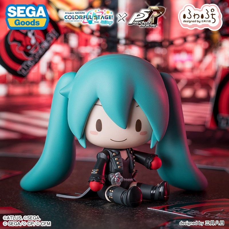 Project SEKAI Fuwapuchi Hatsune Miku Persona 5 The Royal deformed figure - official product view 3