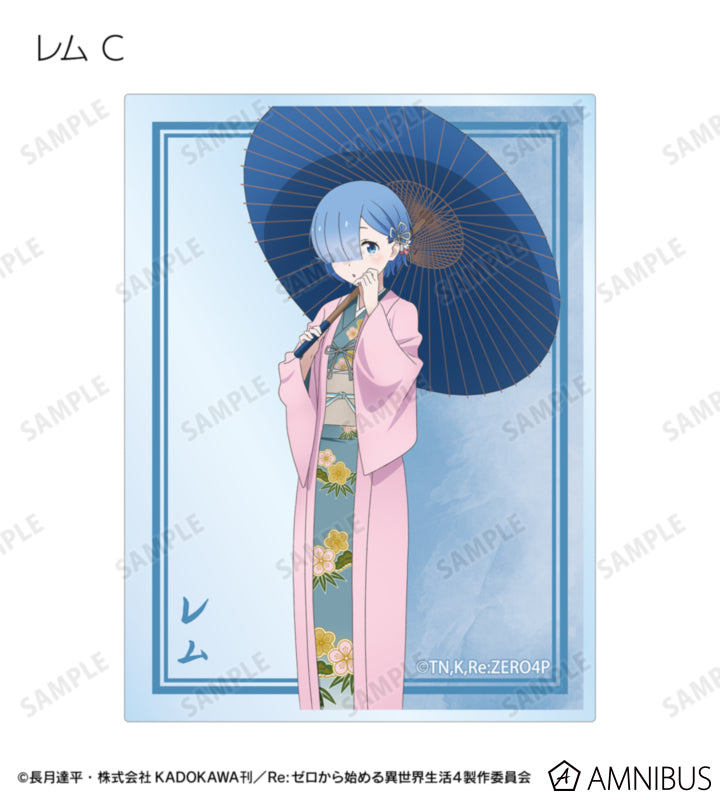 Re:Zero Japanese Umbrella Wasou Illustrated Cards official product view 14