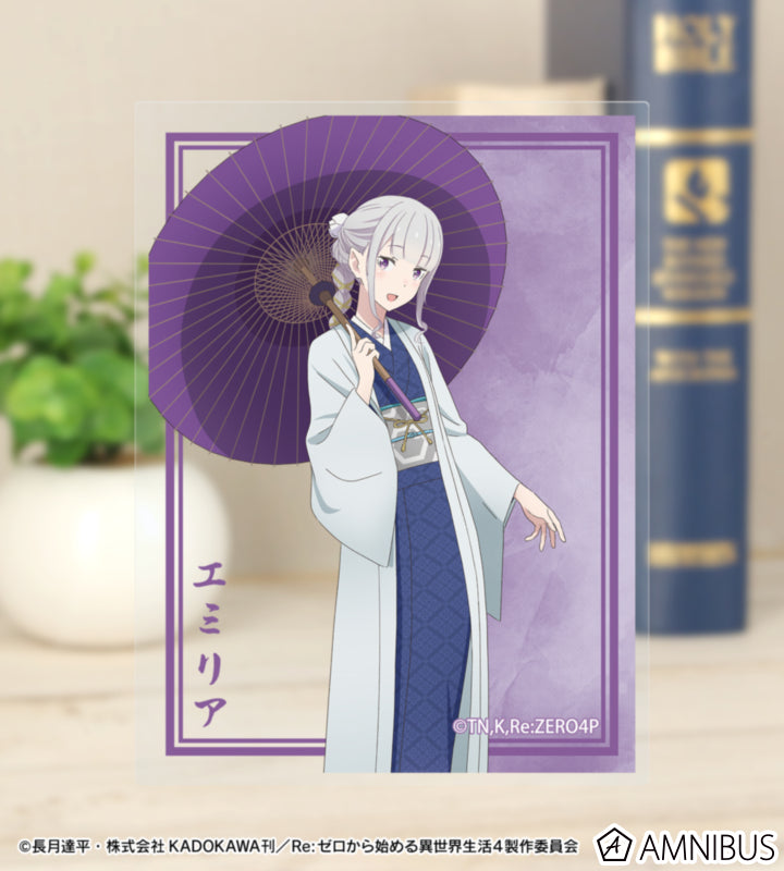Re:Zero Japanese Umbrella Wasou Illustrated Cards official product view 17