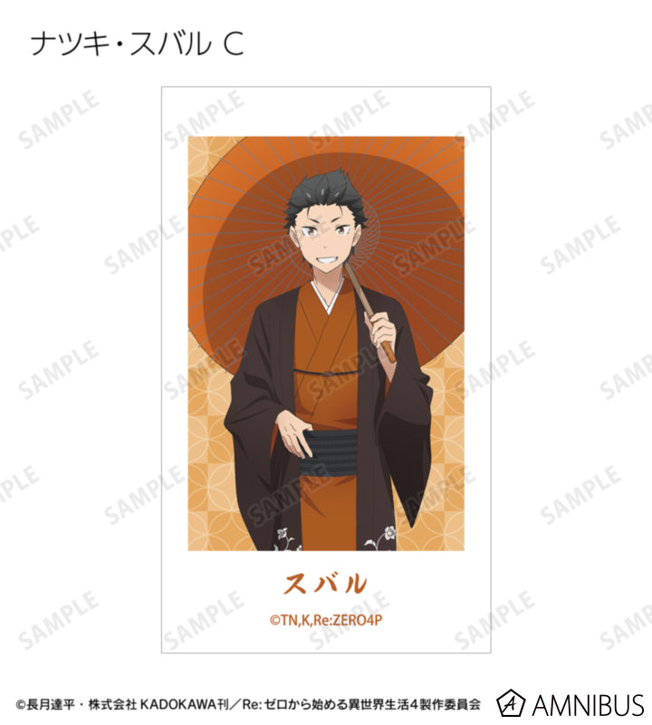 Re:Zero Japanese Umbrella Wasou Postcards / Clear Cards official product view 13