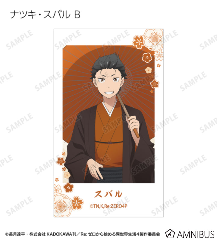 Re:Zero Japanese Umbrella Wasou Postcards / Clear Cards official product view 8