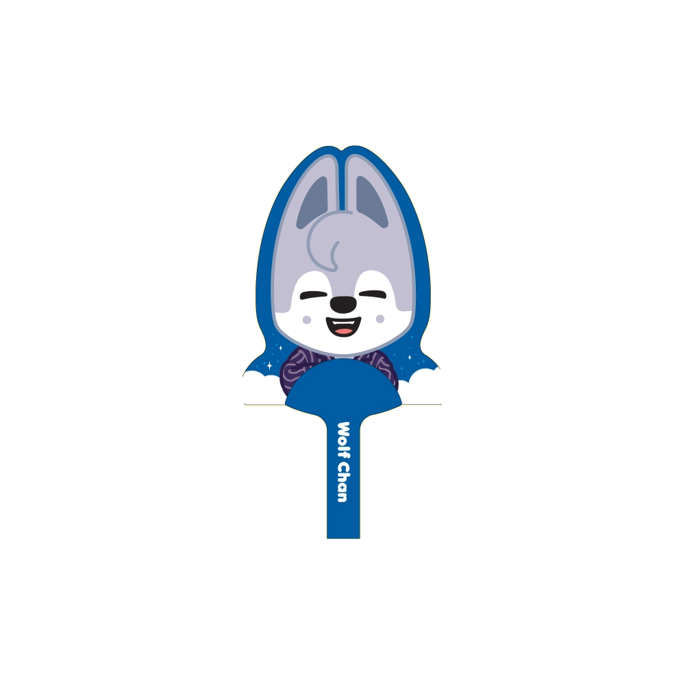 SKZOO GiGO Paper Fan - Wolf-Chan