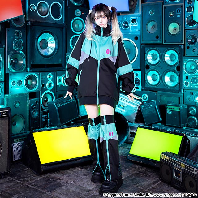 Hatsune Miku x Listen Flavor - 2-way Jersey Hoodie