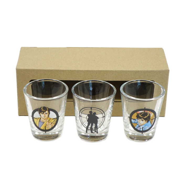 Forever City Hunter Exhibition - 40th Anniversary Visual Shot Glass Complete Set of 3 Types