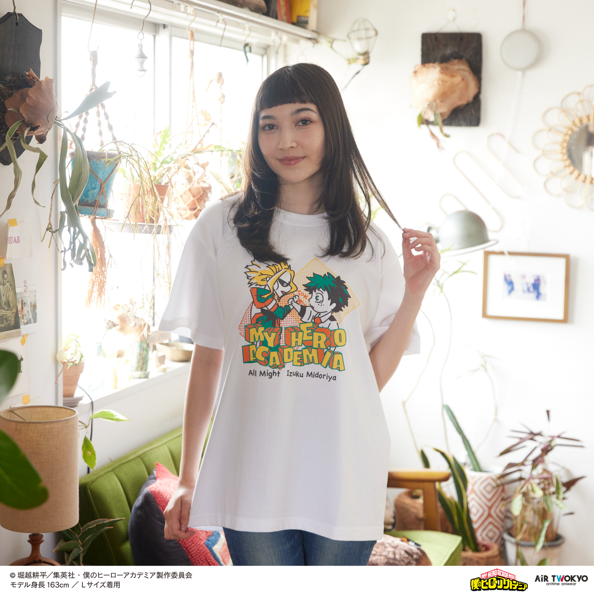 My Hero Academia x Air Twokyo - Season 4 Scene Illustration T-Shirt 1 Izuku Midoriya & All Might [Pre-Order Sep 2026]