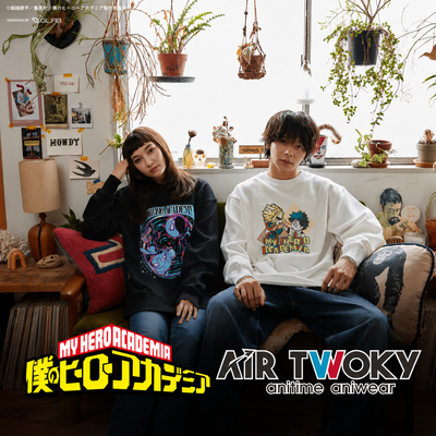 My Hero Academia x Air Twokyo - Season 4 Scene Illustration Sweatshirt 3 Himiko Toga & Twice Ver. [Pre-Order Sep 2026]
