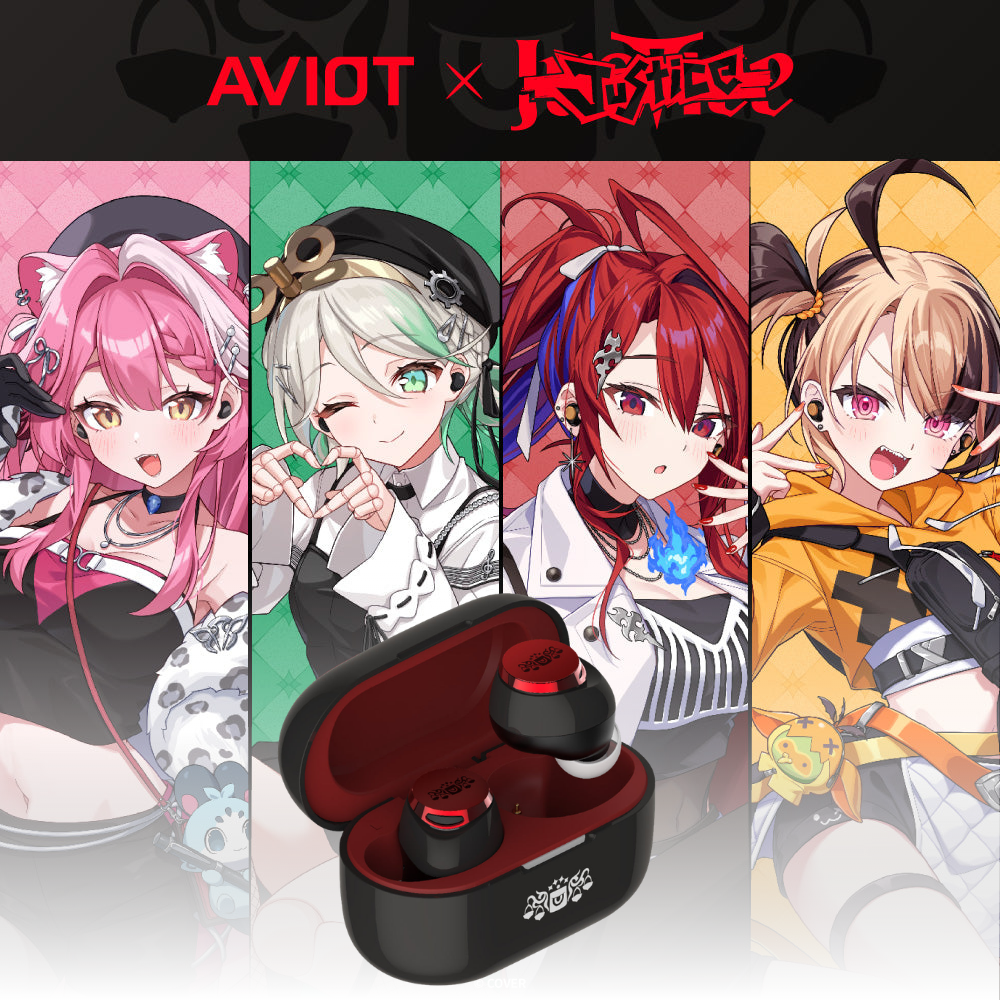 Hololive English Justice x AVIOT - Limited Edition Wireless Earphones [Pre-Order Nov 2026]