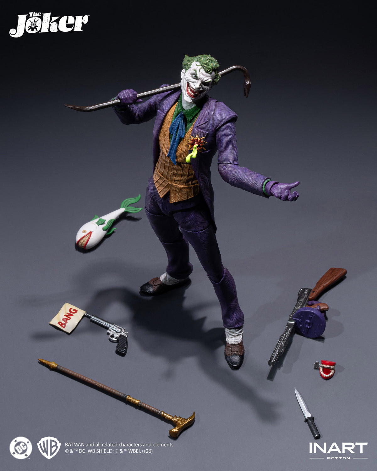 DC Comics Batman Dark Knights INART Action Figure - Joker Comic Ver. [Pre-Order Mar 2027]