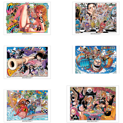 One Piece Day 25 - Color Illustration Plates (6 types)