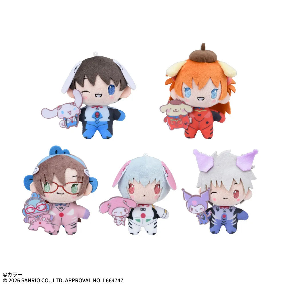 Evangelion x Sanrio Characters - Mascot Complete Set of 5 Types