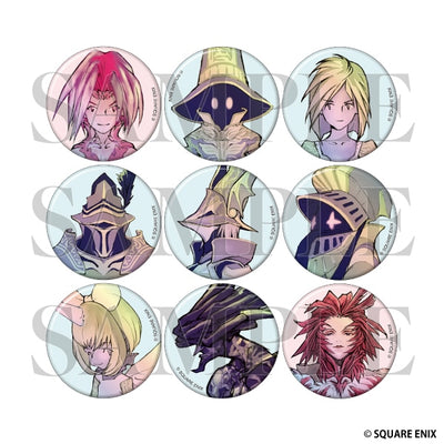 Final Fantasy IX 25th Anniversary The Exhibition - Trance Can Badge Collection Complete Set of 9 [Pre-Order May 2026]