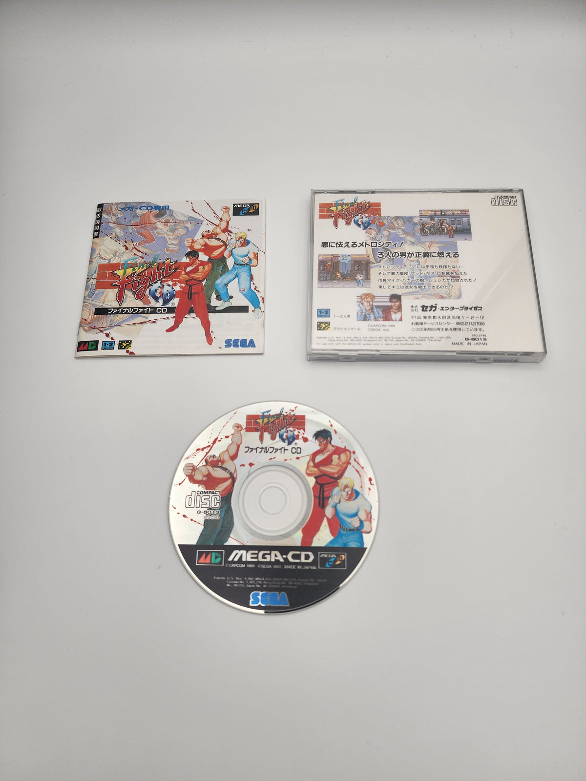 [USED JAPAN] Final Fight CD Mega CD