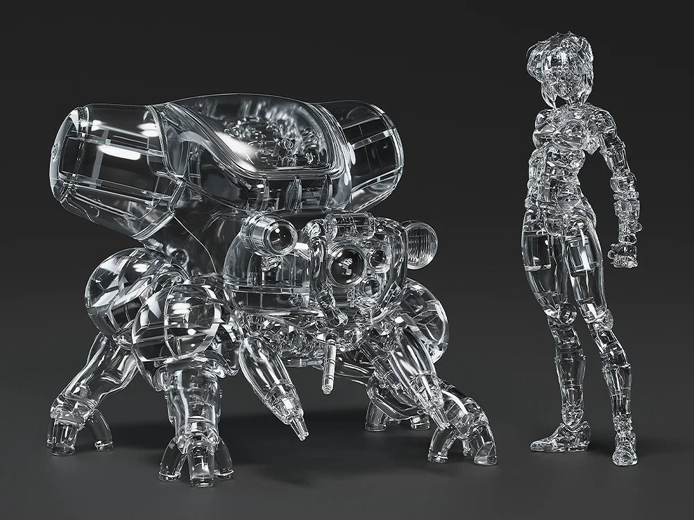 Ghost In The Shell PLAMAX Minimum Factory - Motoko Kusanagi with Fuchikoma Optical Camouflage Ver. UNPAINTED [Kit] [Pre-Order Oct 2026]