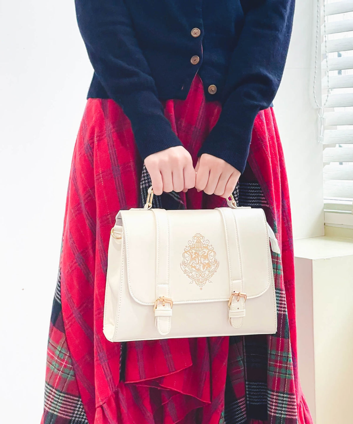 Harry Potter - Hogwarts Logo Mini Satchel White