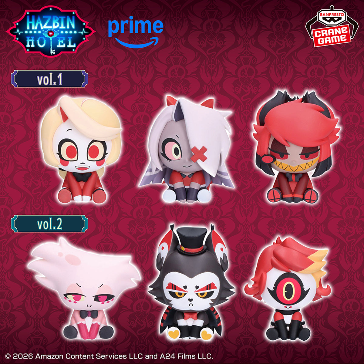 Hazbin Hotel Minifigure Collection - Vol. 2 Complete Set of 3 Types