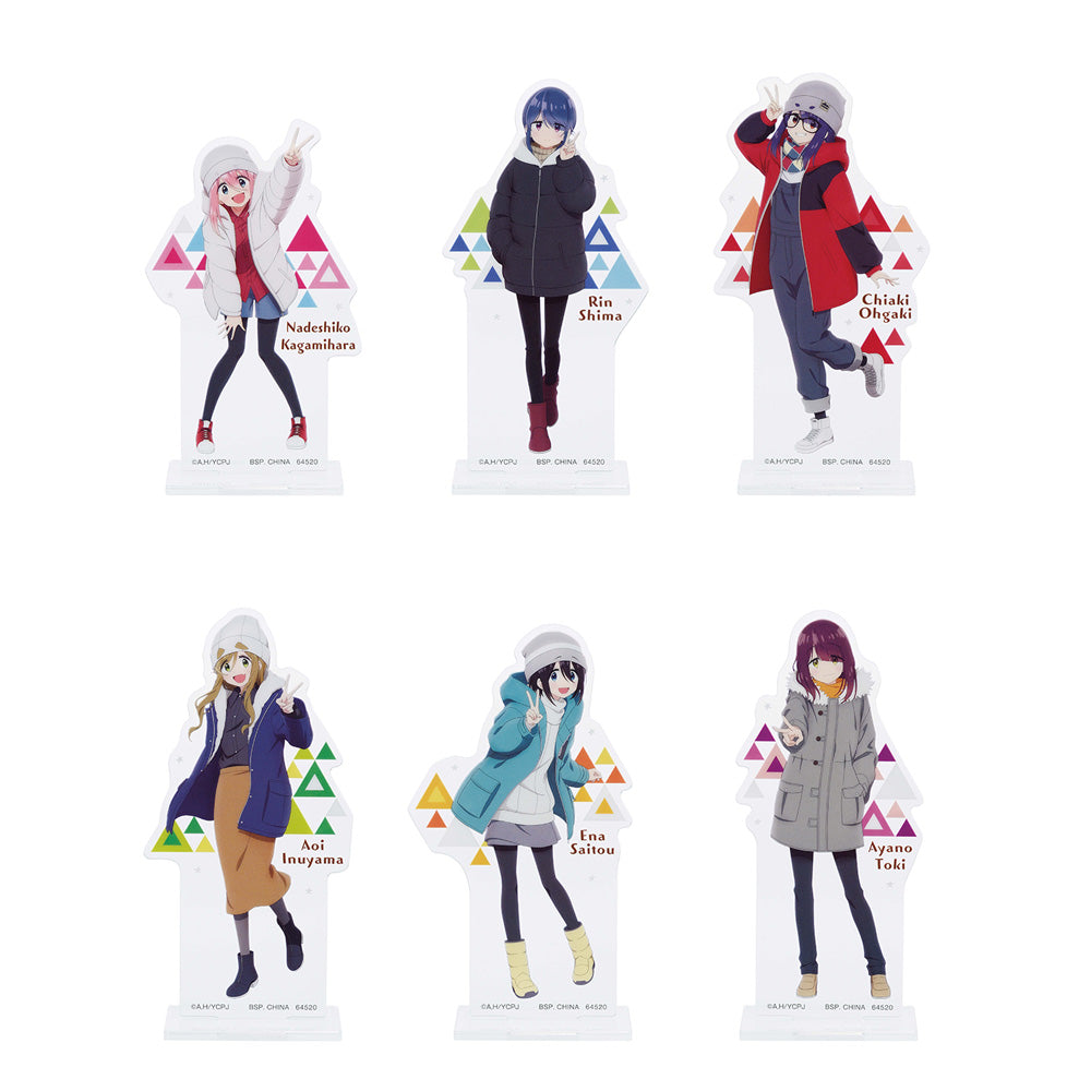 Ichiban Kuji Laid Back Camp - Season 3 - F Prize - Acrylic Stand Complete Set 6 Types