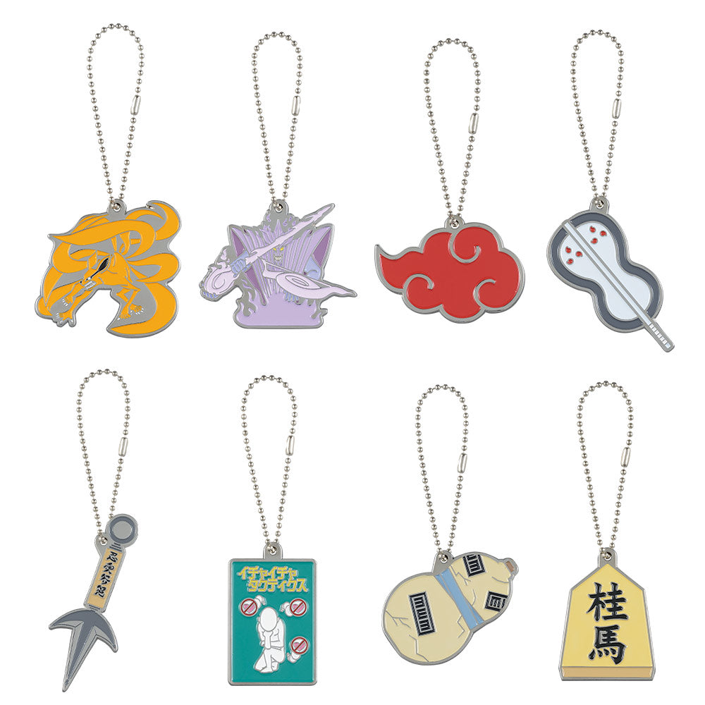 Ichiban Kuji Naruto Shippuden - Red Eyes That Reflect The Soul - G Prize - Metal Charm - Complete Set of 8 Types