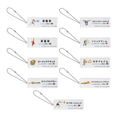 Ichiban Kuji Street Fighter - F Prize Acrylic Charm Collection Complete Set of 9 Types