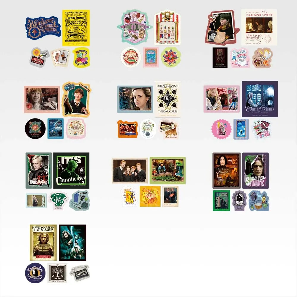 Ichiban Kuji Harry Potter Magical Holiday - J Prize Stickers Assortment Collection Complete Set of 10