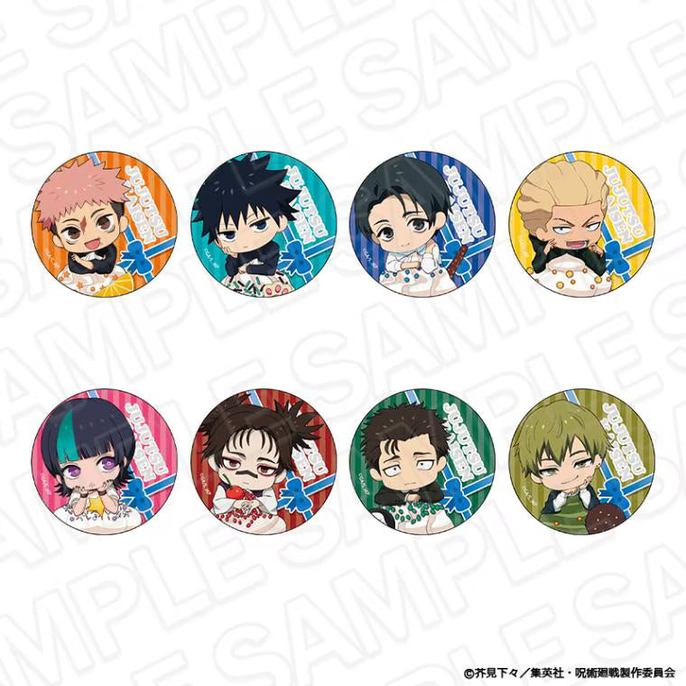 Jujutsu Kaisen CAFE STAND Event- Hologram Can Badge Cupcake Ver. Complete Set of 8 Types [Pre-Order Jun 2026]