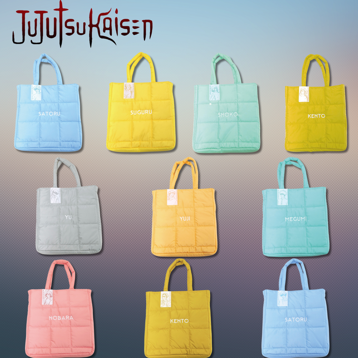 Jujutsu Kaisen - Quilted Tote Bag (10 Types)