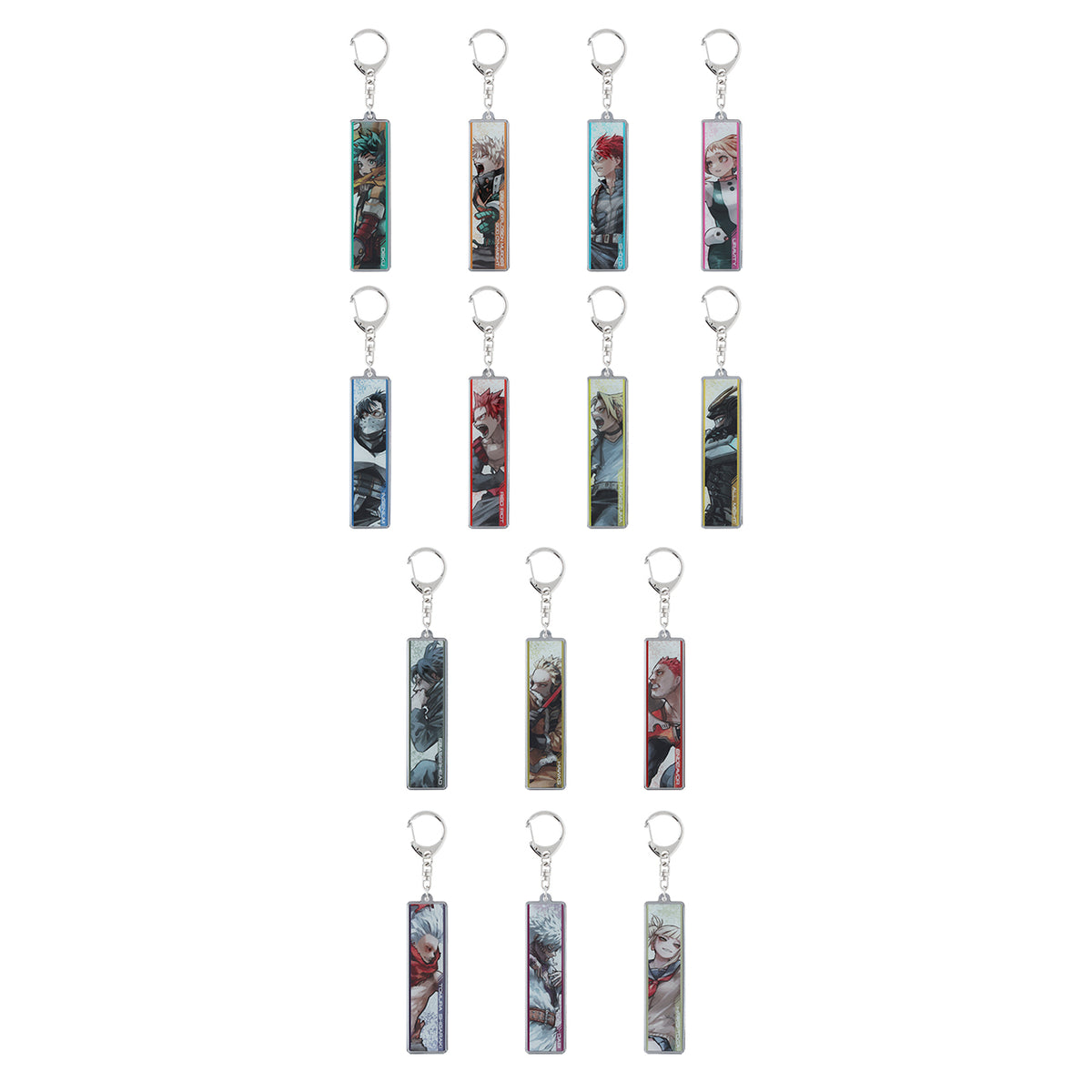 My Hero Academia Original Art Exhibition - Metal Keychain Collection Key Visual Complete Set of 14 Types