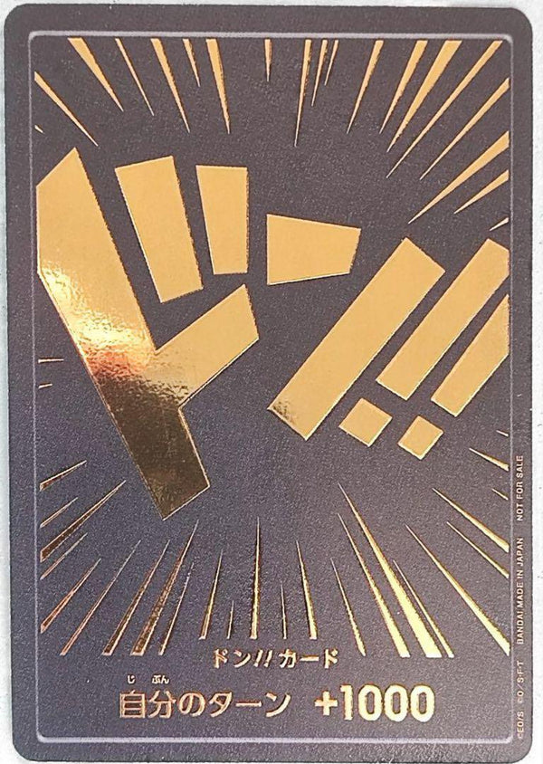 One Piece Card Game Don Exclusive Black Gold Promo