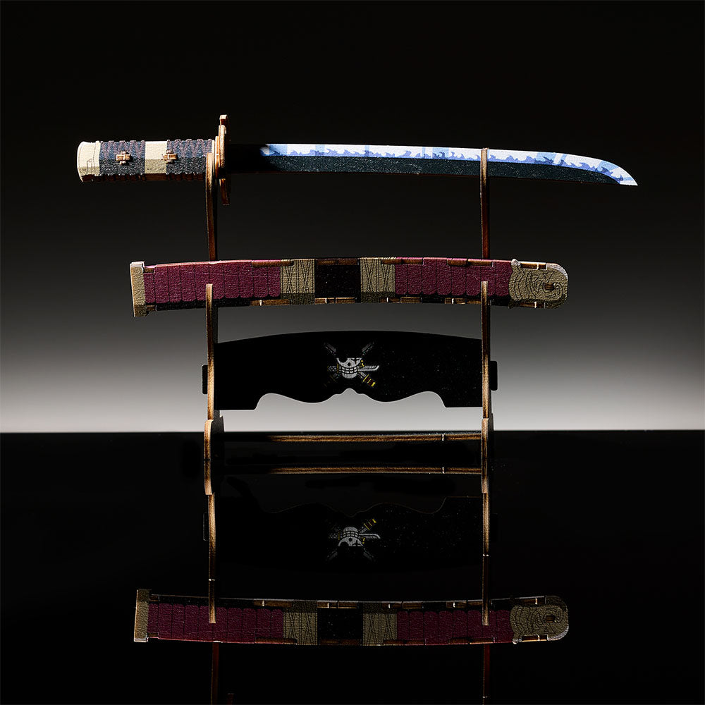 One Piece Wooden Art Ki-Gu-Mi - Roronoa Zoro's Sword Sandai Kitetsu [Kit]