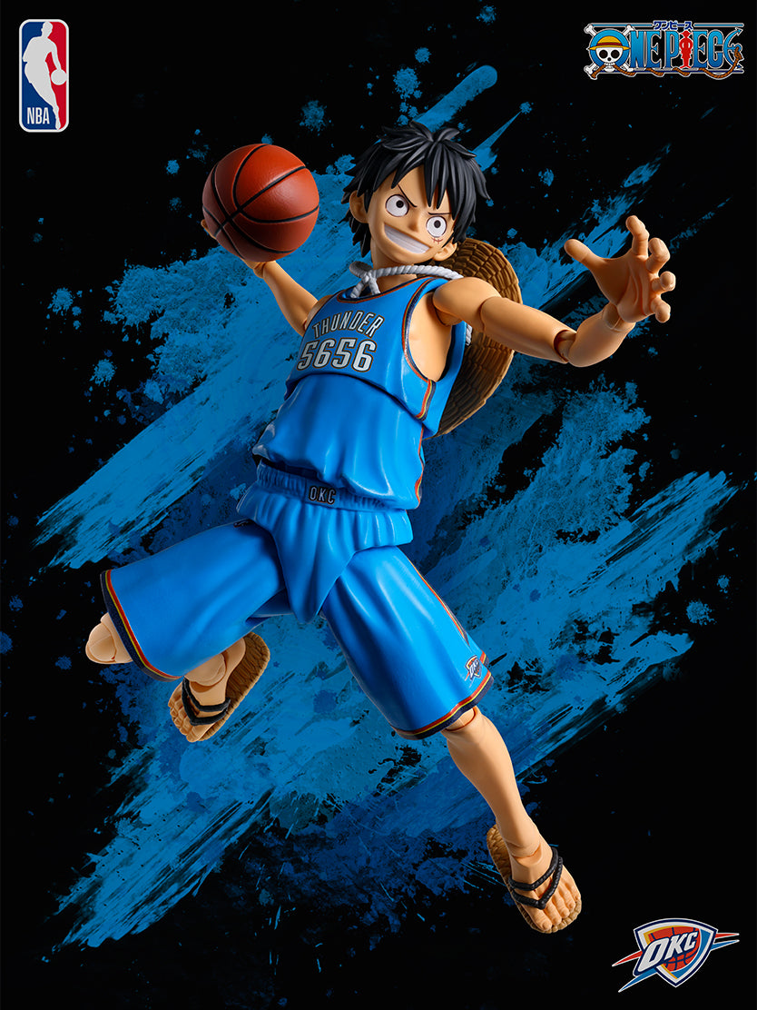 One Piece x NBA S.H.Figuarts - Monkey D. Luffy Oklahoma City Thunder ver. [Pre-Order Feb 2027]