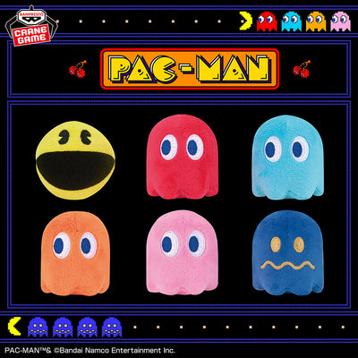 Pac-Man Mini Plush Toys - Complete Set Of 6 Types