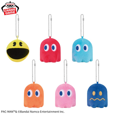 Pac-Man Mini Plush Toys - Complete Set Of 6 Types