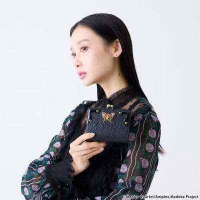 Puella Magi Madoka Magica x ANNA SUI - Papillon Clasp Bi-fold Wallet Madoka & Homura [Pre-Order Apr 2027]