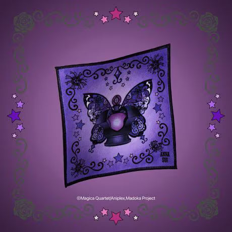 Puella Magi Madoka Magica x ANNA SUI - Smartphone Cleaning Handkerchief Homura Pattern Ver. [Pre-Order Apr 2027]