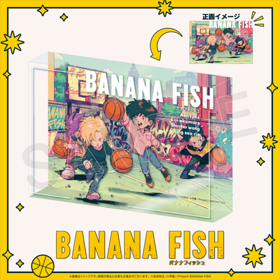 [Special Bundle] Banana Fish - Chibi Acrylic Block + Bonus Card [Pre-Order Jan 2027]