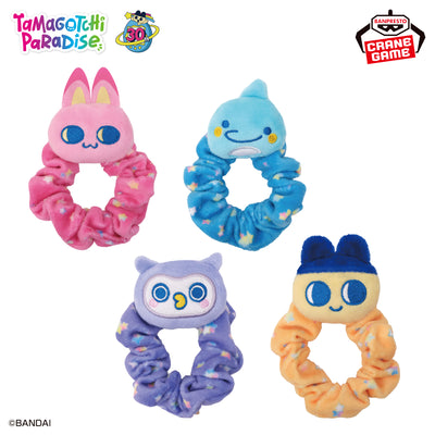 Tamagotchi Plush Hair Scrunchie - Namco Campaign Complete Set of 4 Types