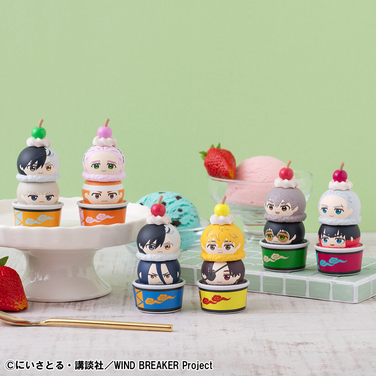 Wind Breaker Tsumichen - Complete Set of 6 with waffle cone cup