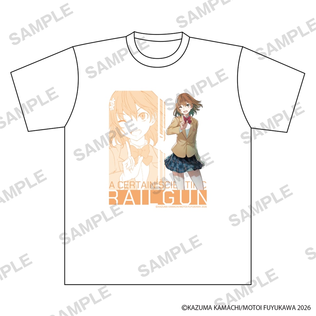 A Certain Scientific Railgun Conclusion Commemorative T-Shirt - Mikoto Misaka - official product view 1