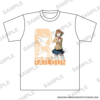 A Certain Scientific Railgun Conclusion Commemorative T-Shirt - Mikoto Misaka - official product view 1